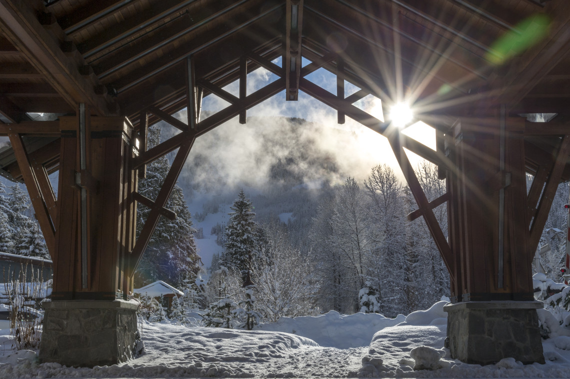 Porte Cochere Winter