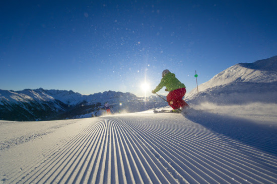 Crystal-Rose Lee and Sophie Lechasseur on Whistler Mountain.